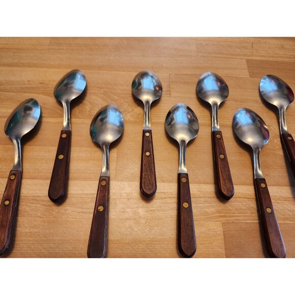 (8) Table Spoons 7.25" Washington Forge Town and Country Stainless USA Flatware - Picture 6 of 8